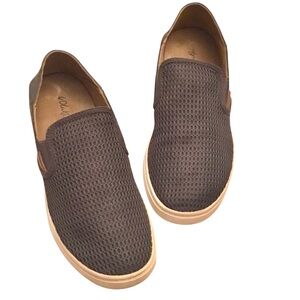 OluKai Women’s Pehuea Slip-On Sneakers Size-9 Breathable Mesh Drop Heel